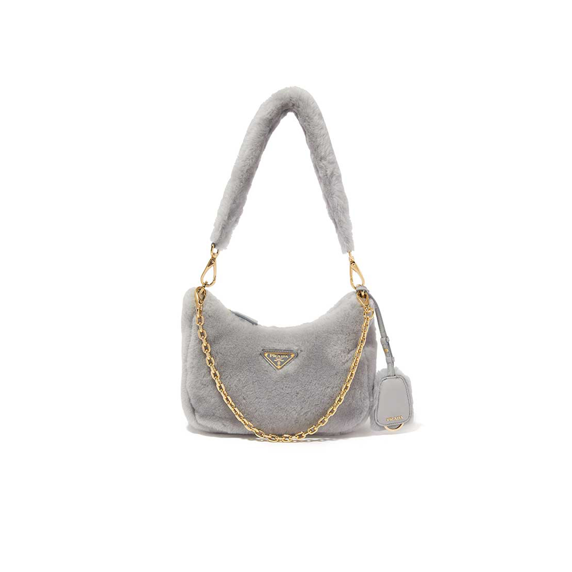 PRADA MINI SHOULDER BAG IN SHEEPSKIN 1BC204 (22*18*6cm)